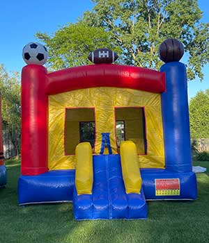 Rent our Sports Themed Bounce House Lake County IL