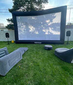 Rent our outside movie screen Lake County, IL